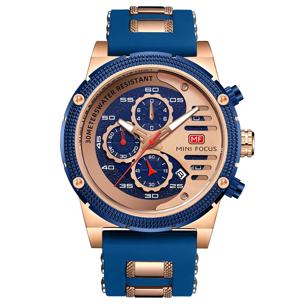 MINI FOCUS quartzhorloge voor heren Waterdicht_voghion.com