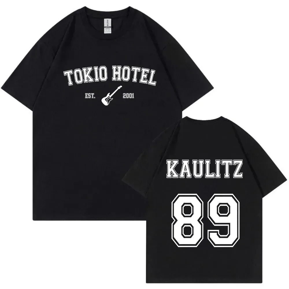 

Men's Summer Rock Band Tokio Hotel Kaulitz T-Shirt Fashion Cotton Comfortable Short Sleeve T-Shirt Hip Hop Punk Streetwear Top