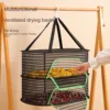 Folding Food Drying Net Anti-mosquito Dry Rack for Herbs Hanging Basket Dryer Bag Mesh Herb Drying Net for Vegetable Fruit 3