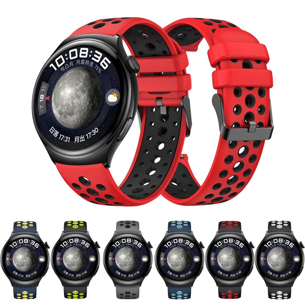 Design Ufficiale 1:1 Cinturino Sportivo In Silicone Per Huawei Watch 4/3/Gt 2 Pro 22Mm Cinturino Per Huawei Gt 3 Se Ultimate Correa Muslimate