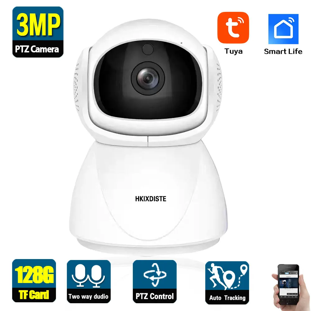Caméra de sécurité Tuya 3MP caméra de Surveillance de