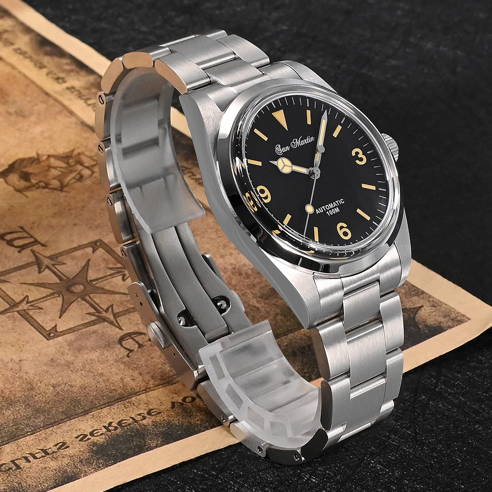 

San Martin Top Brand Explore Series Men Watch Sport Retro Luxury Sapphire YN55 Automatic Mechanical Watches 10Bar Luminous reloj