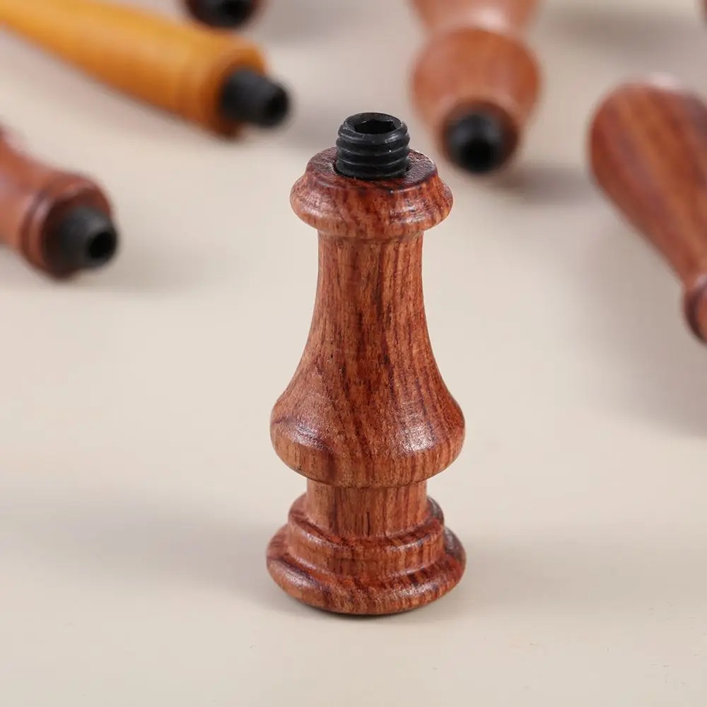 크리스마스 카드 DIY 공예 인쇄 나무 손잡이 나무 색상 왁스 씰링 스탬프 페인트 인감