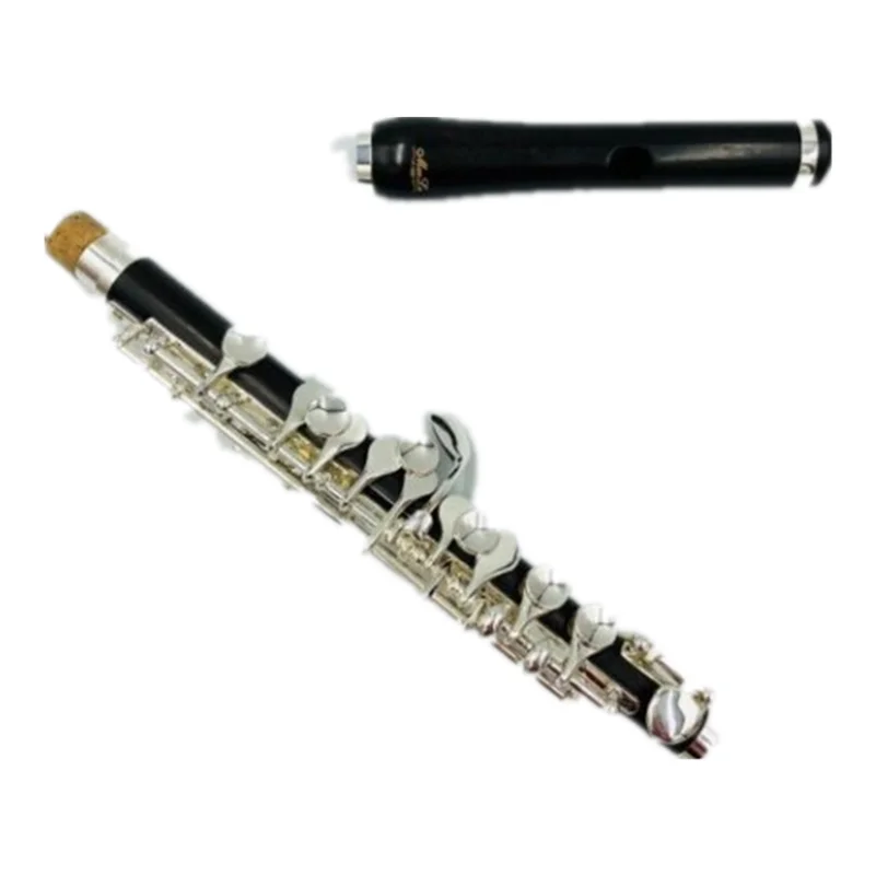 MeeLe A-01 Grenadilla Wood Body&Head Piccolo C Key Piccolo Silver Plated Keys