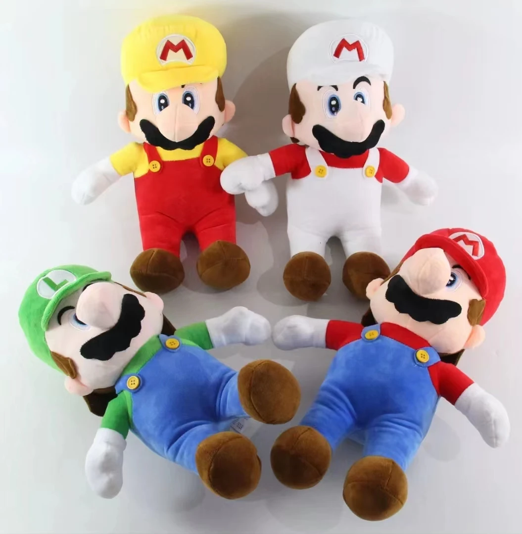 18-25CM Anime Super Mario Bros Luigi Plush Doll Game Figures Decoration Children's  Pillow Soft Stuffed Toys Birthday Gifts