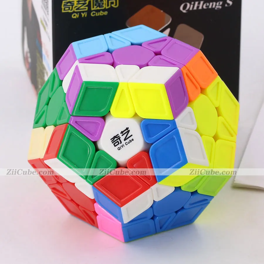 QiYi MoFangGe QiHeng S Megamin 3x3 Dodecahedron Cubes Stickerless Magic Puzzle 12 Faces Magico Cubo Professional Educational Toy