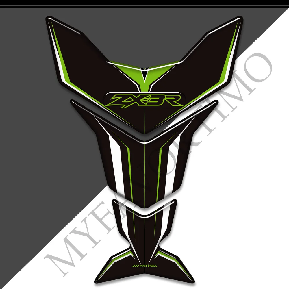 For Kawasaki Ninja ZX3R ZX 3R ZX-3R 300 Motorcycle Tank Pad 3D Stickers Decals Emblem Logo Protector Gas Fuel Oil Kit Knee