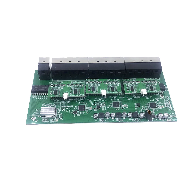 업링크 NVR 포트 스위치 모듈, 24 포트, 10/100M POE, 48V(300W-400W), 802.3AT/AF 스위치, 2 1000M