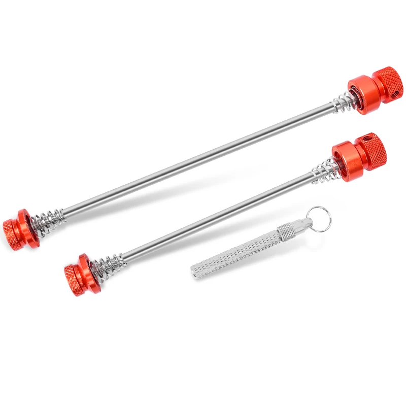 Brochettes De Vélo De Route – Ensemble De Brochettes à Dégagement Rapide, Tige De Vis De Roulement Arrière | Levier De Boulon Pliable Antivol à