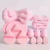 14pcs Makeup Egg Makeup Egg Finger Powder Puff Hair Strap Face Mask Wrist Strap Easy to Carry Suitable for Various Scenarios 2