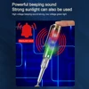 AC DC 24-250V 3LED Voltage Test Pen Electrician Electroscope Safety Test Screwdriver Pen with Beep Alarm 4