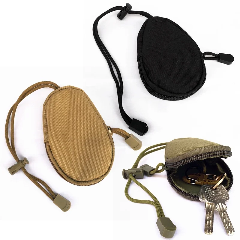 

Military Tactical Mini EDC Bag Running Pouch Money Car Key Holder Wallet Pocket Chains Case Outdoor Sports Portable Purse