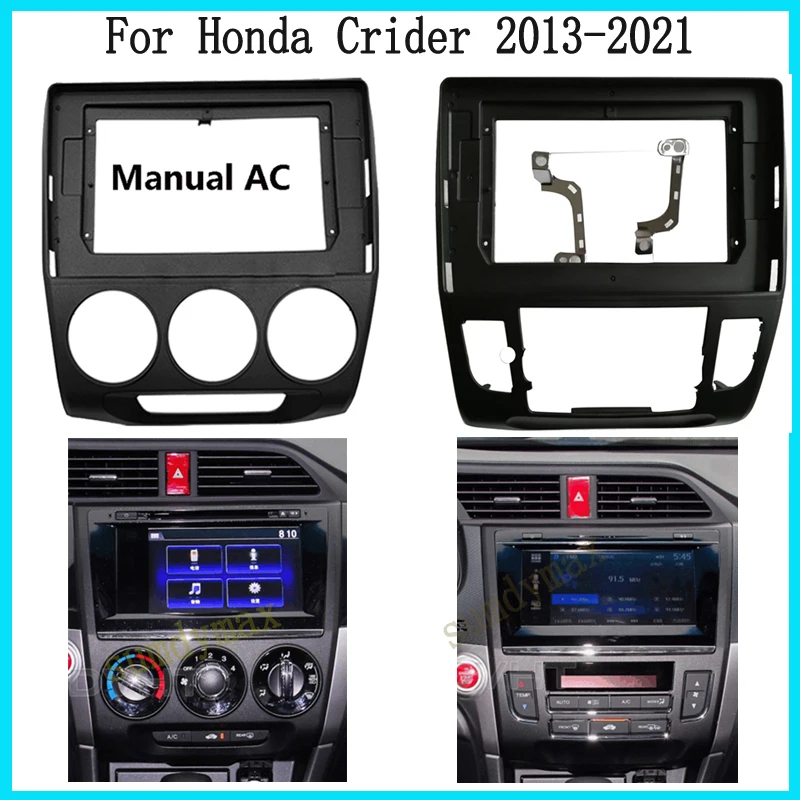

10,1 дюймовый большой экран 2 Din android автомобильный радиоприемник рамка для Honda Crider 2013-2018 комплект отделки панели приборной панели автомобиля