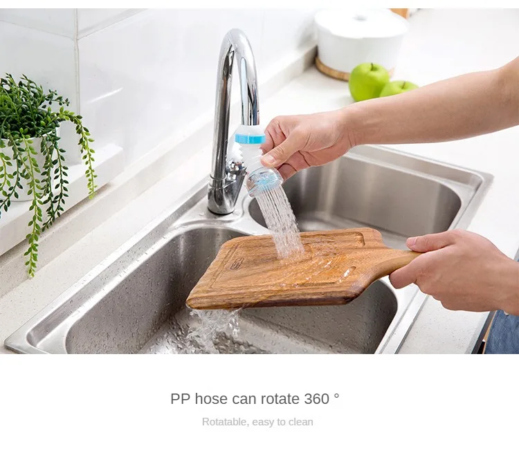 Description Picture 2 of itemKitchen Faucet Tap Extender 360 Adjustable Flexible Water Filter Outlet Head Splash-Proof Water Saving Sprayer Filter Diffuser