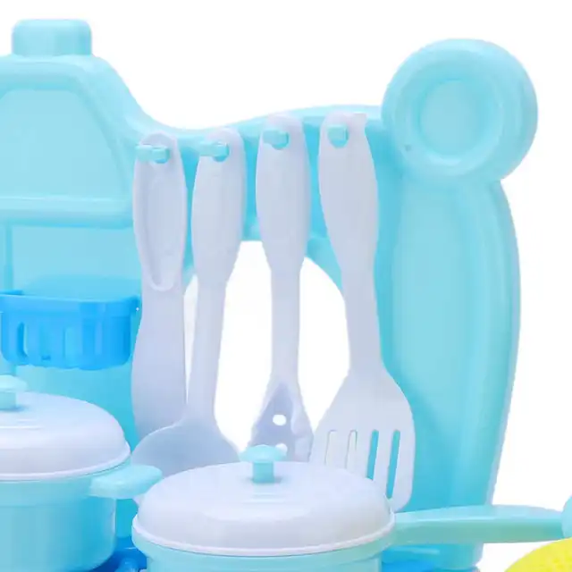 Kids Kitchen Cooking Set Drop Resistant Baby Kitchen Toys for Party 2