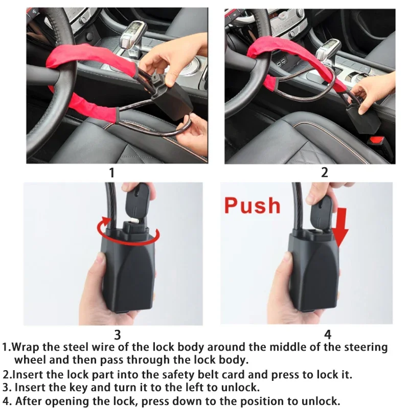 Steering wheel lock car lock safety lock for car SUV