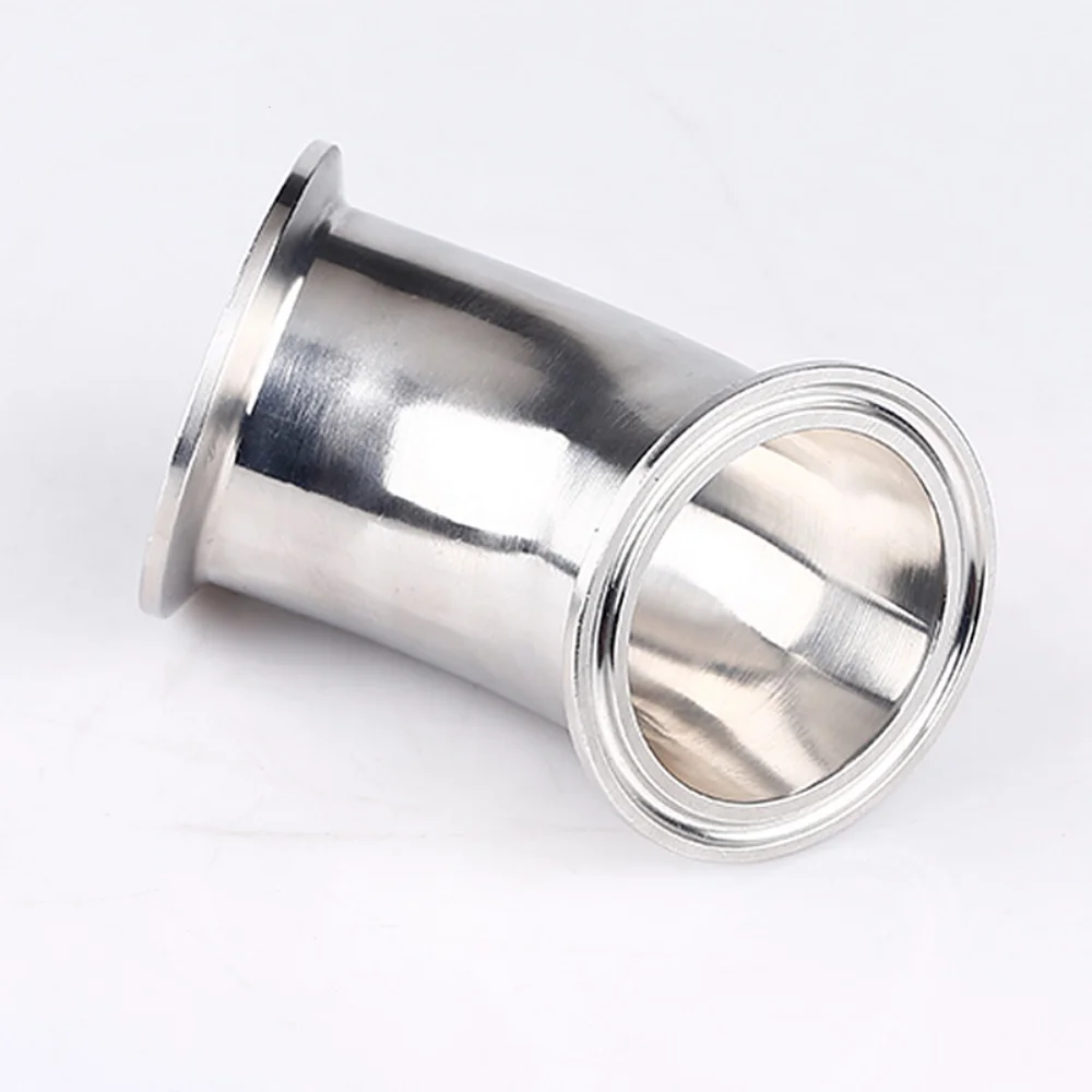 3(76mm)OD91mm, 45 degree Pipe Bend, Tri-clamp Connection Elbow Pipe Fitting,SS304