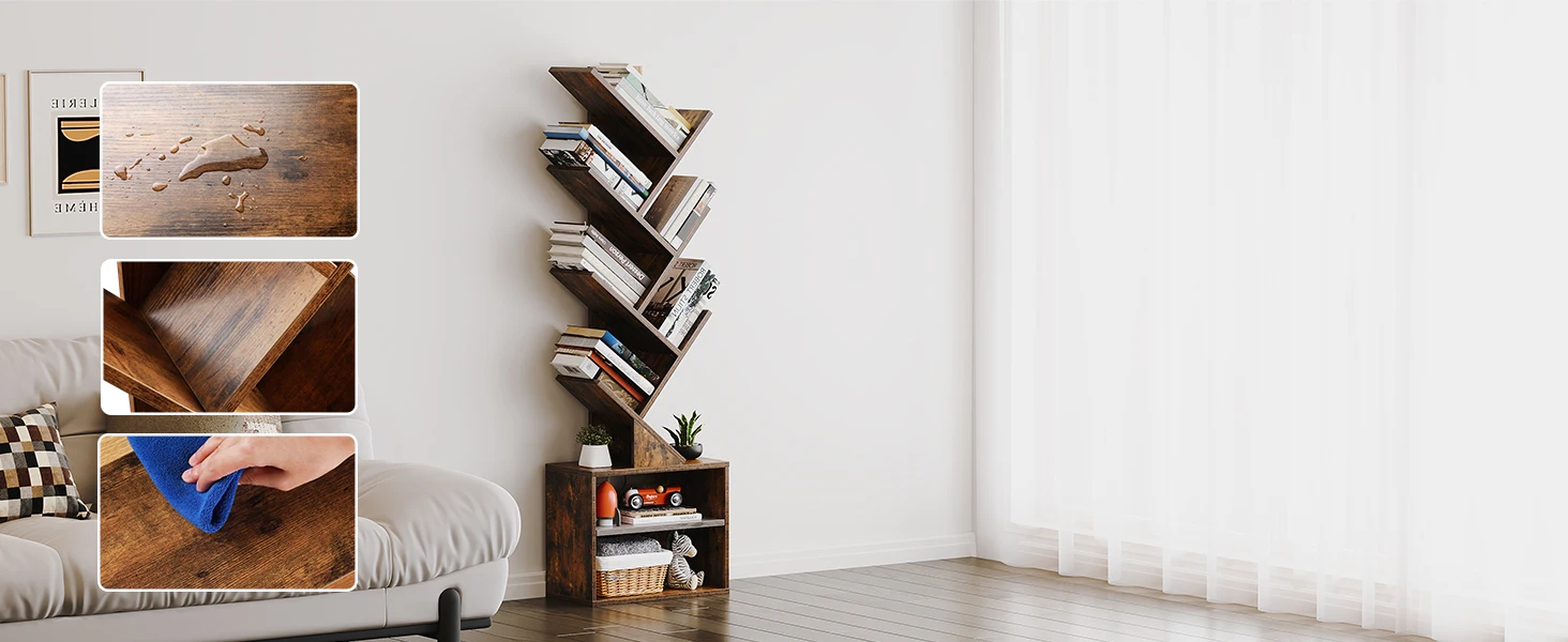 MDF material bookcase high quality material