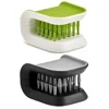 Car Interior Openable Cleaning Brush Double Sided U Type Handguard Folding Tray Sponge Diamond Brush Knife and Cutlery Cleaner 4
