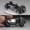 BNDS 1/64 Metal Wheel Hubs Rubber Tires Alloy Design Rims Modified Parts JDM VIP Style for Model Cars Vehicle 1:64 4pcs Set 4