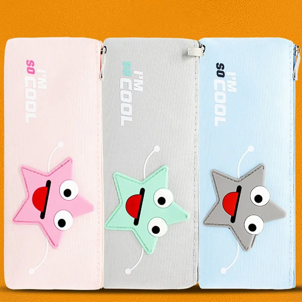 카툰 스타 연필 가방, 옥스포드 연필 파우치, 대용량 연필 상자, 학교 사무용품, 신제품