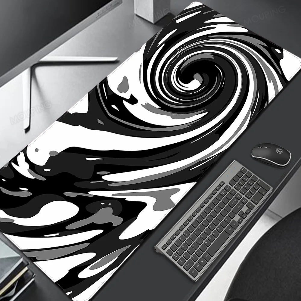 Japan Art Deskmat Black and White Mouse Pad Gamer Carpet Computer Table