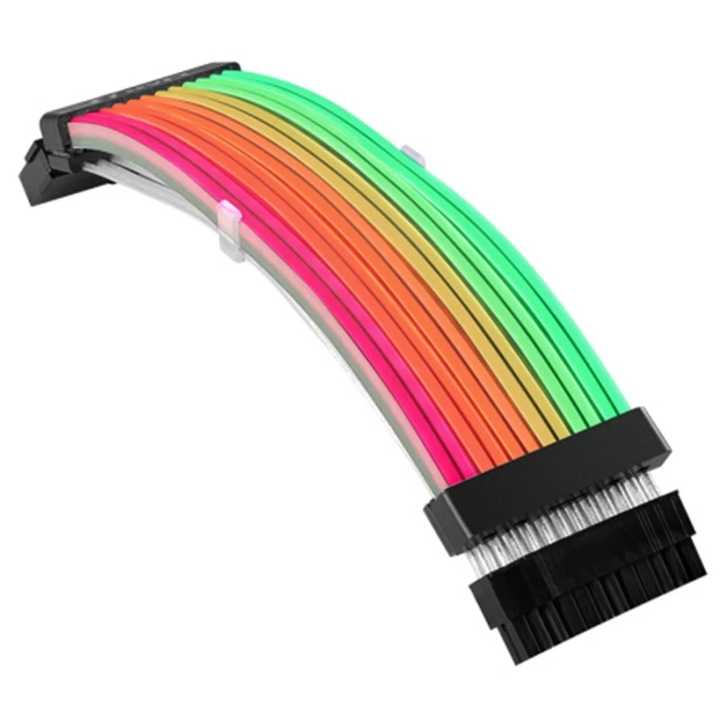 Lian li Strimer Plus Argb Cabo de Extensão 24pin Motherboard Extensão Gpu Duplo Triplo 8pin Extensão Strimer Rainbow Cable - Imagem 4