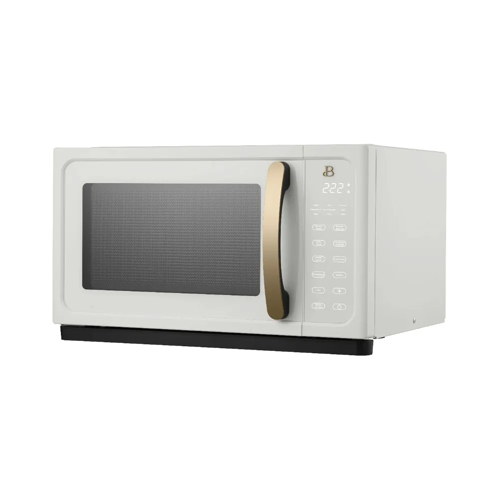 2024 Beautiful 1.1 Cu ft 1000 Watt, Sensor Microwave Oven, White Icing by Drew Barrymore 2