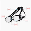 Adult -1.5 To -8.0 Myopia Electroplated Swim Glasses Waterproof Anti Fog Swim Goggles Custom Different Left Right Eye Degrees 3