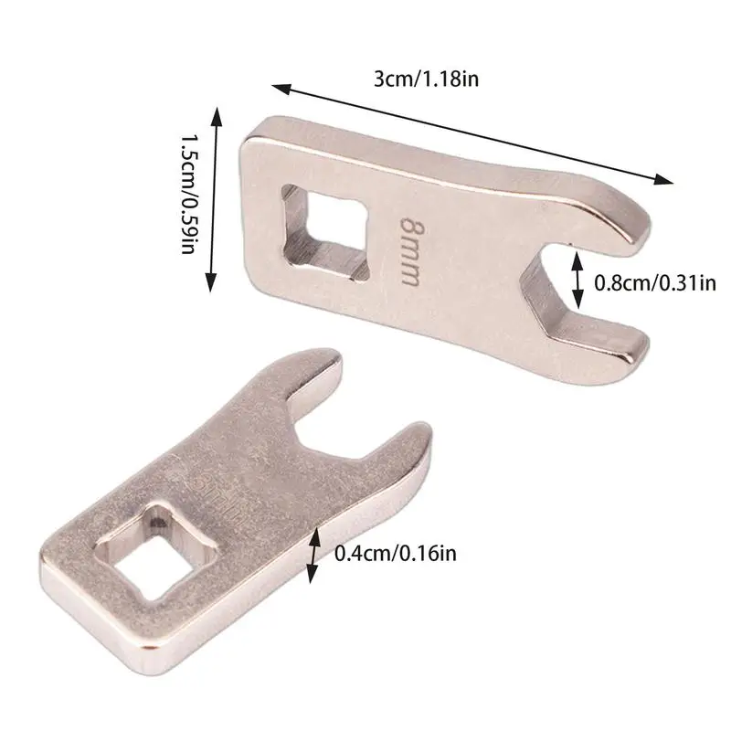 Bicycle 8mm Open-End Wrench With 1/4" Torque Adapter Steel MTBs Road Bike Hydraulic Disc Brake Lever Line Bolt Tool