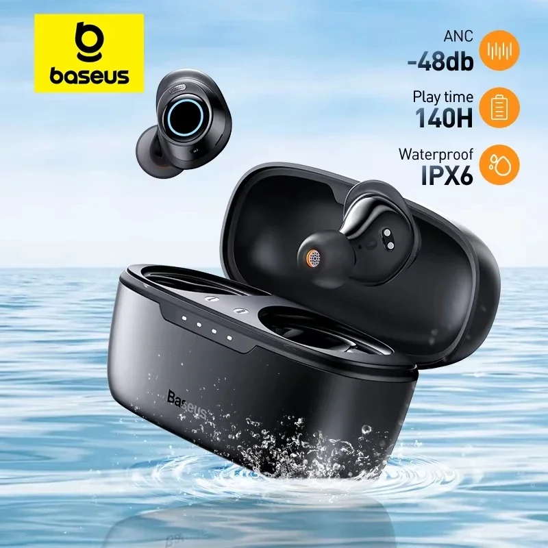 Baseus Bowie MA10/MA1s True Wireless Earphones 48dB Noise Cancelling Bluetooth 5.3 Wireless Headphones Sports Earbuds IPX4 38Hrs