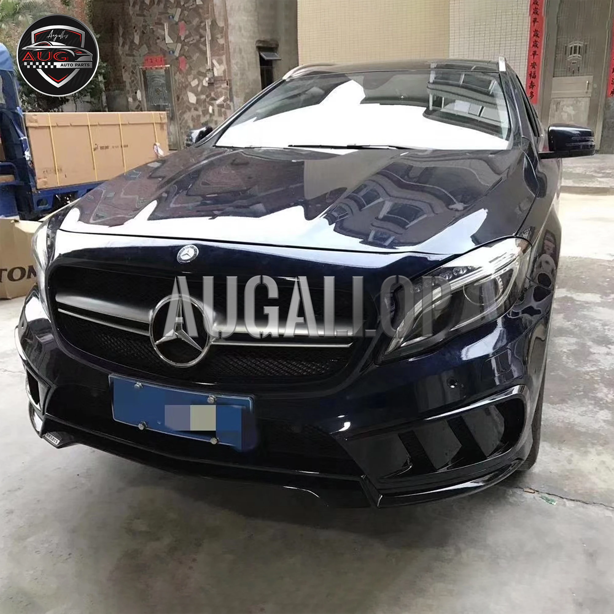 

For Mercedes Benz GLA-class X156 body kit modified Brabus model 45 AMG surrounded by PP material auto parts body kit (D121)