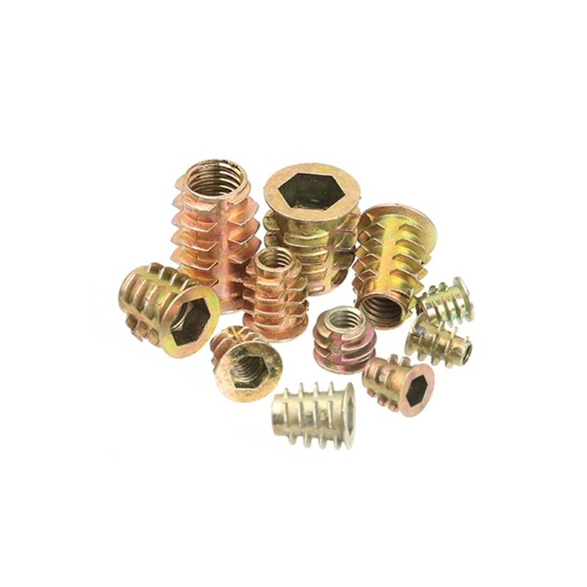 Assorted Nut Bolt Flanged Hex Drive Head Furniture Nuts M4 M6 M8 M10 Zinc Alloyl Thread for Wood Zinc Alloy Insert Sets 230PCS screw bolt nut set hex nuts assortment kit