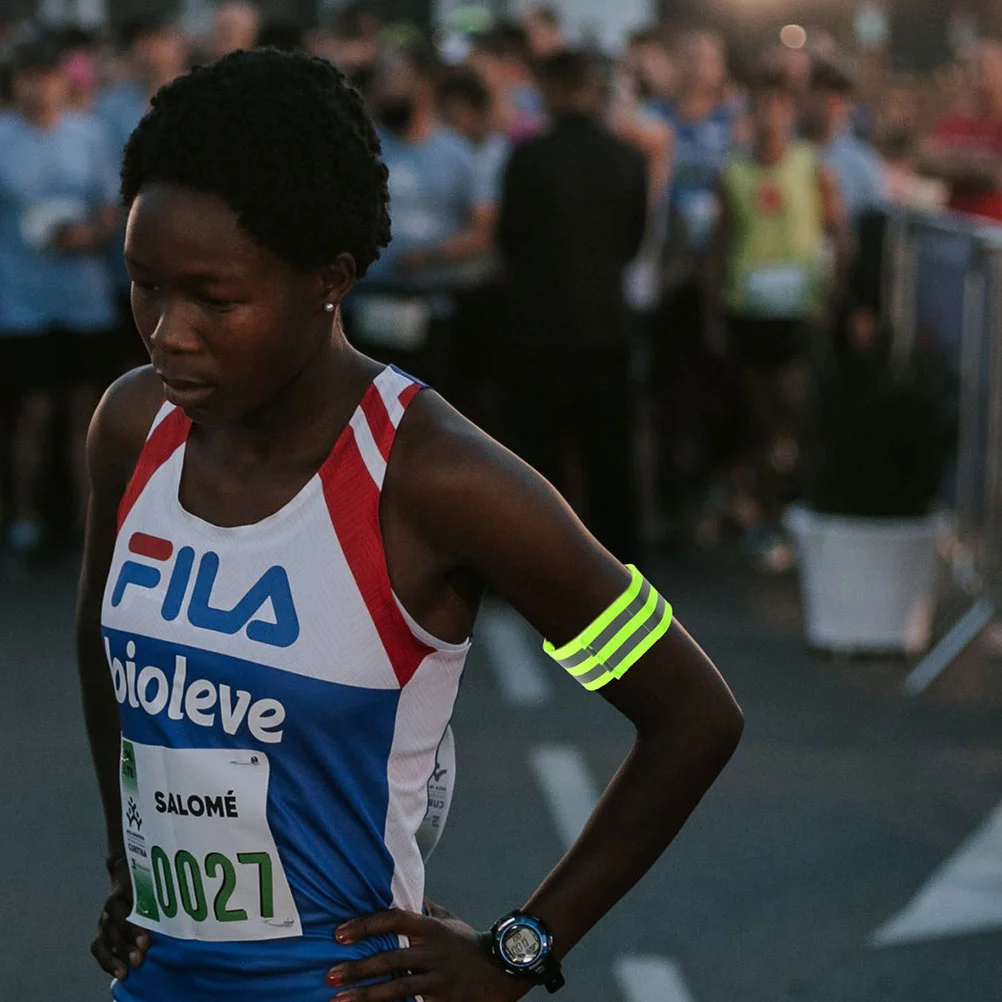 

7 Pcs Strap Riding Night Running Reflective Tape Biker Ring Exercise Belt Sports Suit