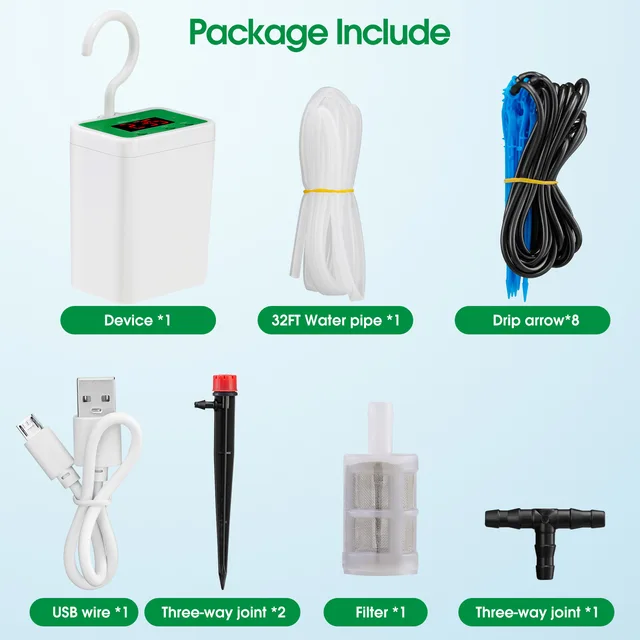 Sprinkler Öntöző Öntözés Csepegtető Időzítő Intelligens Virágkert Tenyésztése Automatikus Lusta Ember Víz Edény Növény Permetezése - Image 5