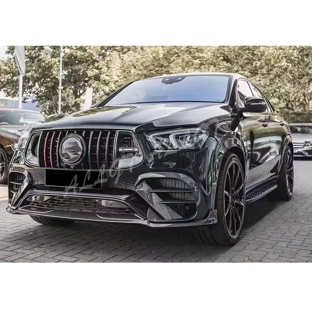 프론트 레이싱 빌렛 범퍼 그릴 어퍼 커버, 메르세데스-벤츠 W167 GLE-Class GLE350 GLE450 2020-2023 디럭스 스포츠 스타일