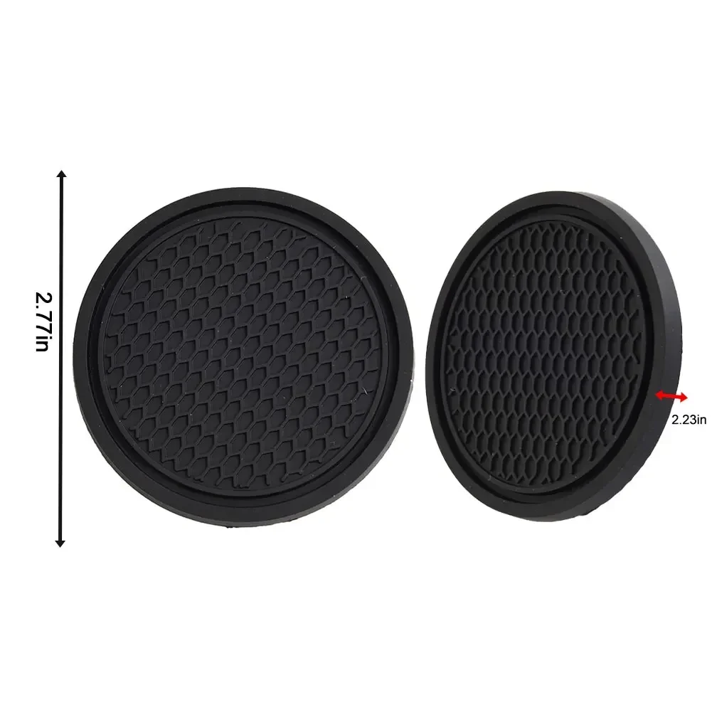 Car Auto Cup Holder Anti Slip Insert Coasters Pads Interior Accessories 2pcs For Most Cups