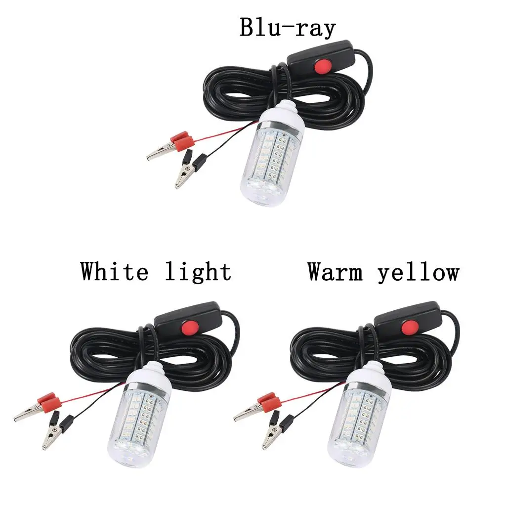 

LED Underwater Submersible Night Fishing Fish Light Crappie Shad Squid Boat Fishing Lure Bait Lamp IP68 Waterproof