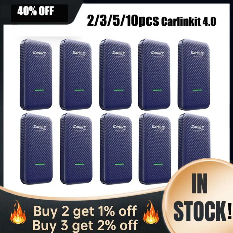 

New Carlinkit 4.0 Car Adapter Box for Wired to Wireless CarPlay Android Auto Dongle Car Multimedia Player Activator 2In1 OTA