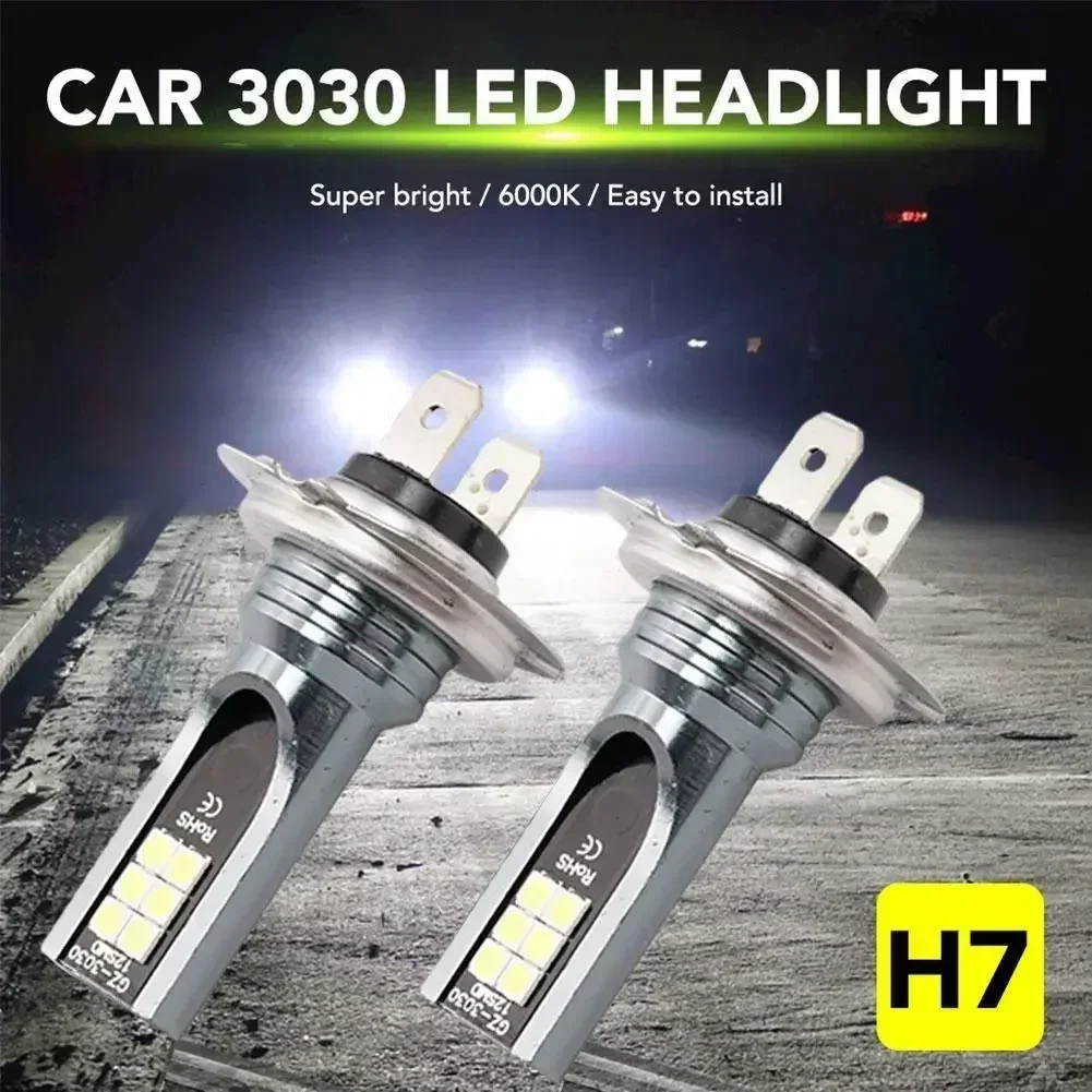 Waterproof 120W H7 H4 Car Headlight Bulb Kit Super Bright 6000K White Led