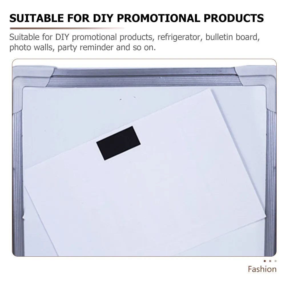 250Pcs DIY 자기 시트 사진 카드 사무실 게시판에 대 한 양면 유연한 접착 자기 스티커
