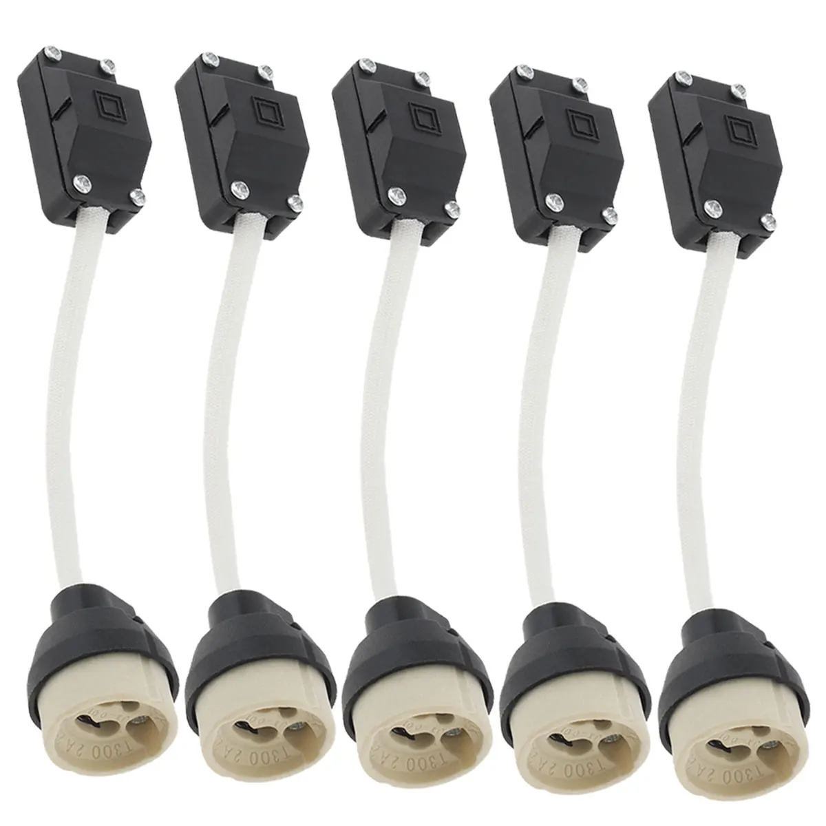 Supporto tubolare per lampadina GU10 – Effetto applique da soffitto