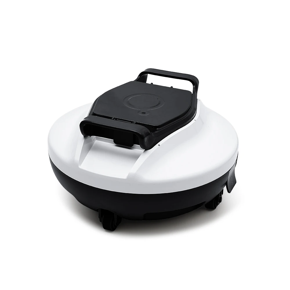 

Robotic Pool Cleaner IPX8 Cordless Robotic Swimming Pool Vacuum Lasts up to 90 Mins Ideal for Above/In-Ground Flat Pools