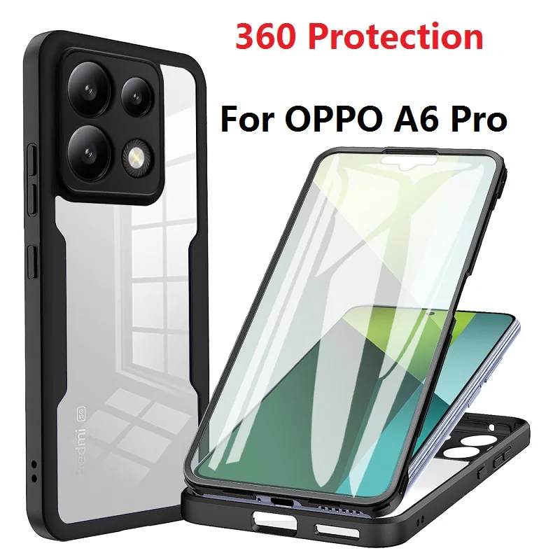 360° Protection Case with Double Layer and Built-in Screen Protector