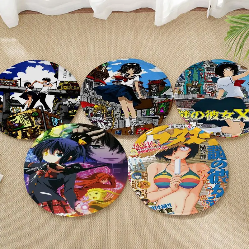 

Mysterious Girlfriend X Urabe Mikoto Seat Cushion Office Dining Stool Pad Sponge Sofa Mat Non-Slip Cushions Home Decor