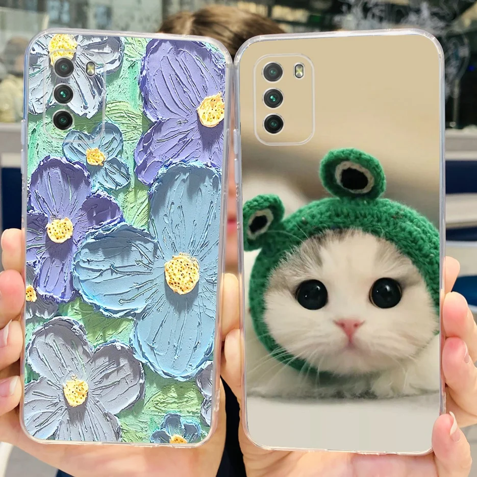 For Xiaomi Poco M3 Case Fashion Painted Cover Silicone Soft TPU Phone Case For Xiaomi PocoM3 Poco M3 Pro 5G Back Cover Coque phone case phone protector cover