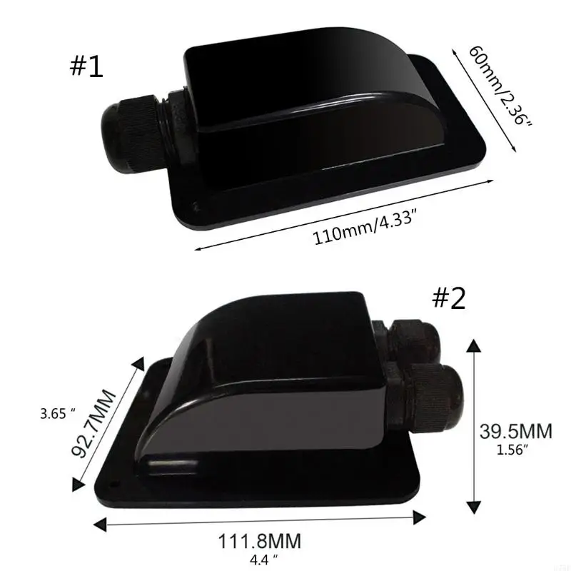 U75E Wearproof Yacht Roof Junction Box Hole Solar Panel Cable Entry Gland