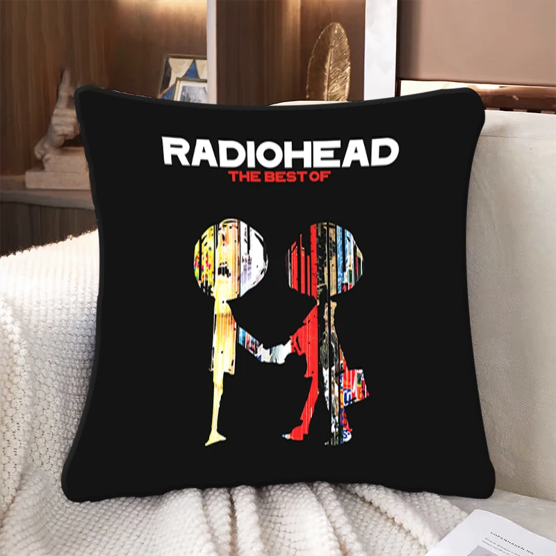 

Radio-Head Decorative Sofa Cushions Double Sided Printing Pillow Covers Cushion Cover 45*45 Square Pillowcase Pillows Cases Home
