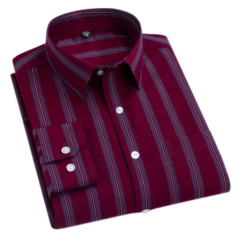New Plaid Long Sleeve Dress Shirts For Man Cotton Classic Checked England  Style Turn Down Collar M-8XL Men's Clothes Shirt Soft - AliExpress 200000343