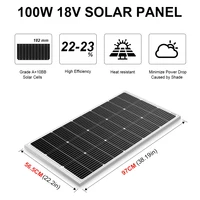 Dokio-Ensemble de panneaux solaires élaborées étanches, 18V, 400W, contrôleur pour charge domestique, batterie de voiture 12V, monocBN, Chine alline, nouveau 3